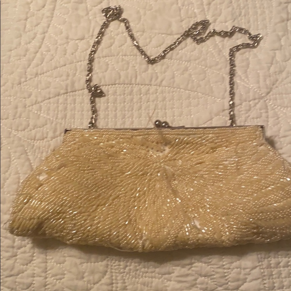 Vintage loved sequin clutch